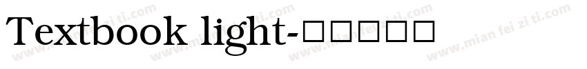 Textbook light字体转换